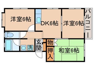 レインボ－ハイツの物件間取画像